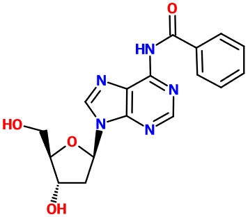 MC081302 N6-Benzoyl-2'-deoxyadenosine (图片) MC081302 N6-Benzoyl-2'-deoxyadenosine